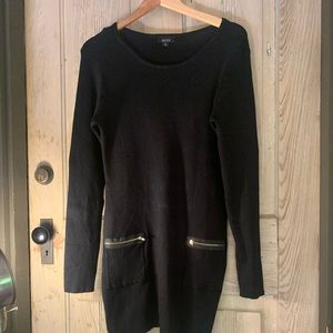 Black sweater dress